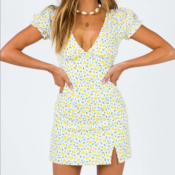 Princess Polly Dresses & Skirts - Princess Polly Kasey Mini Dress Yellow Multi